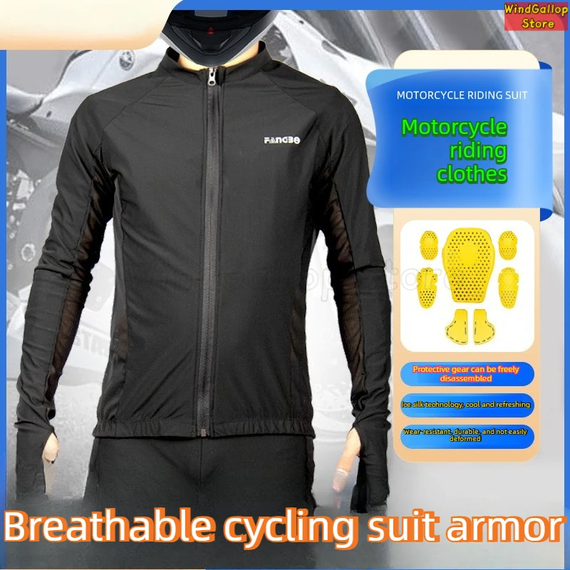 

Motorcycle riding clothes summer anti-drop breathable armor locomotive rider equipment clothing protective gear for men women