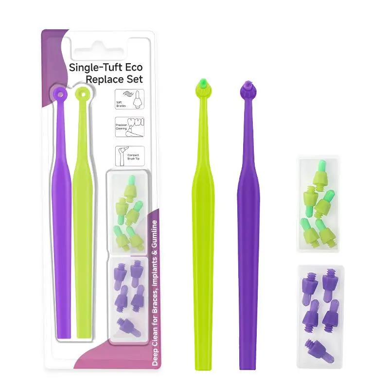 【xxx】【xxx】 Brush Single-Beam Soft Teeth With Replacement Head Cleaning Toothbrush Oral Care Tool Small Head Soft Hair Implant