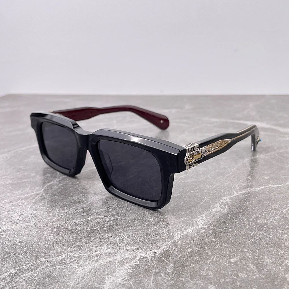 BELVEDERE gafas de sol de diseñador de lujo para hombre marca de alta calidad tortuga cuadrada moda al aire libre Vintage UV400 hecho a mano para hombre con estuche