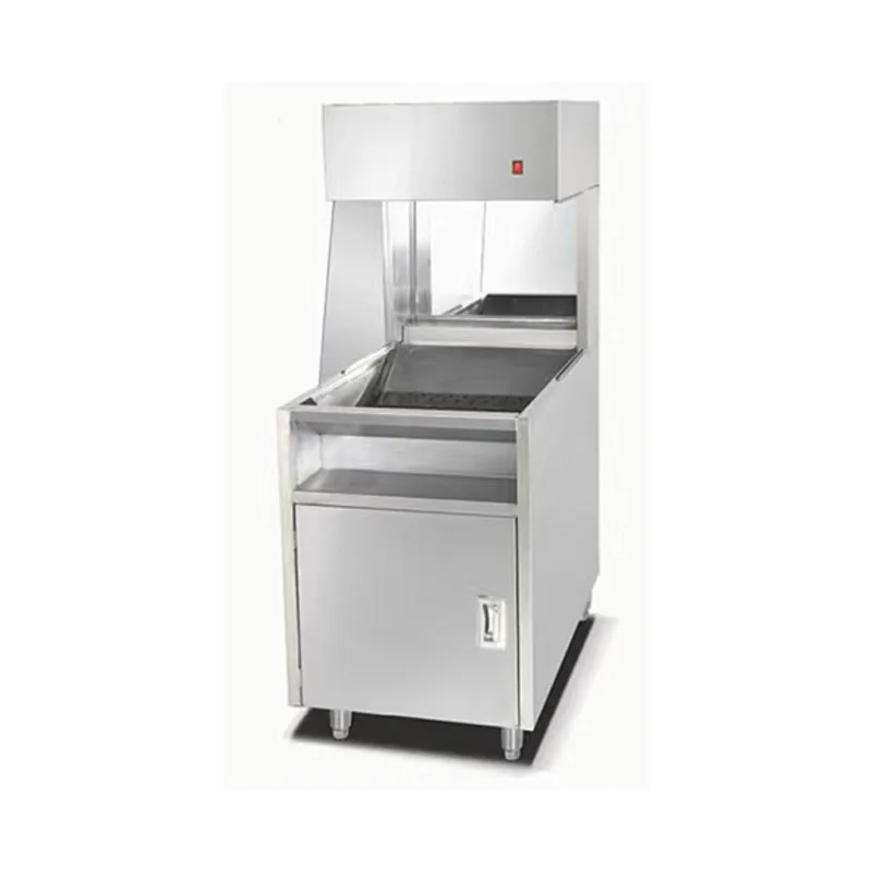 

French fries workstation simple console powder wrapping Taiwan commercial burger shop equipment oil control