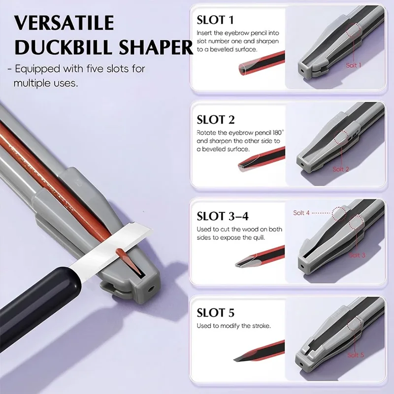 Picture 6: New Design Eye Makeup Pencil Sharpener Precise Eyebrow Cosmetic Sharpening Tool for Brow Makeup Profiler Pen Make up Accessories
