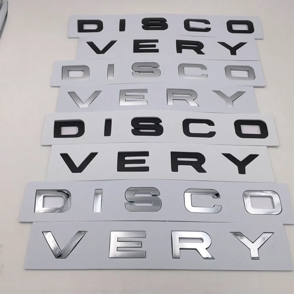 3D ABS Letters Logo Car Front Hood Badge Bonnet Sticker For Land Rover Discovery Sports Emblem Discovery 4 3 5 2 TD5 Accessories