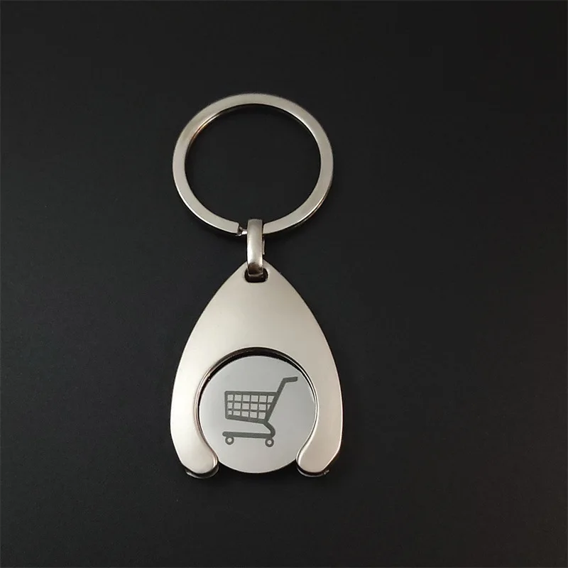 Chaveiro Pequeno, Presente Prático, Token para Carrinho de Compras de Supermercado, Presente para Festas