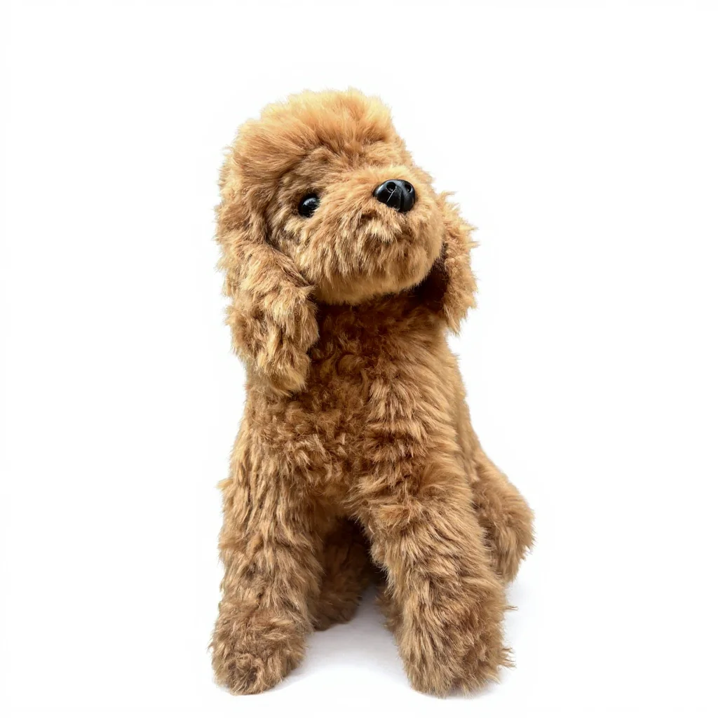 リアルなプードルぬいぐるみシミュレーションペット犬人形子供のギフト家の装飾コレクションに適しています