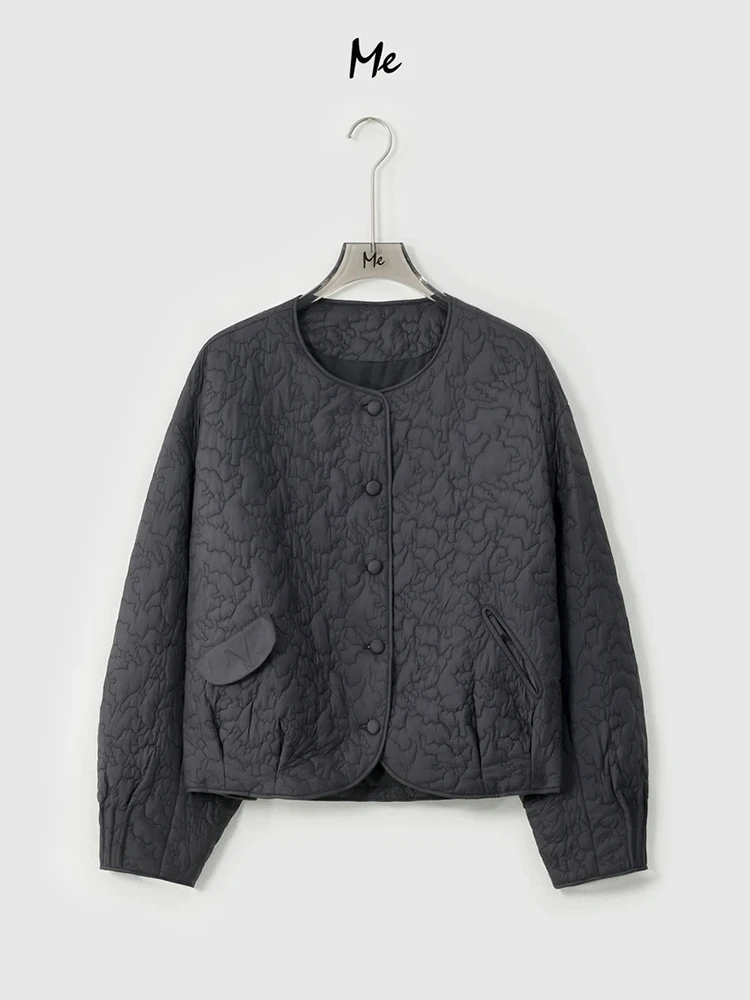 

Универсальное женское зимнее пальто ME Homeyang St Biscuit Art из стеганого теплого хлопка с длинными рукавами средней длины