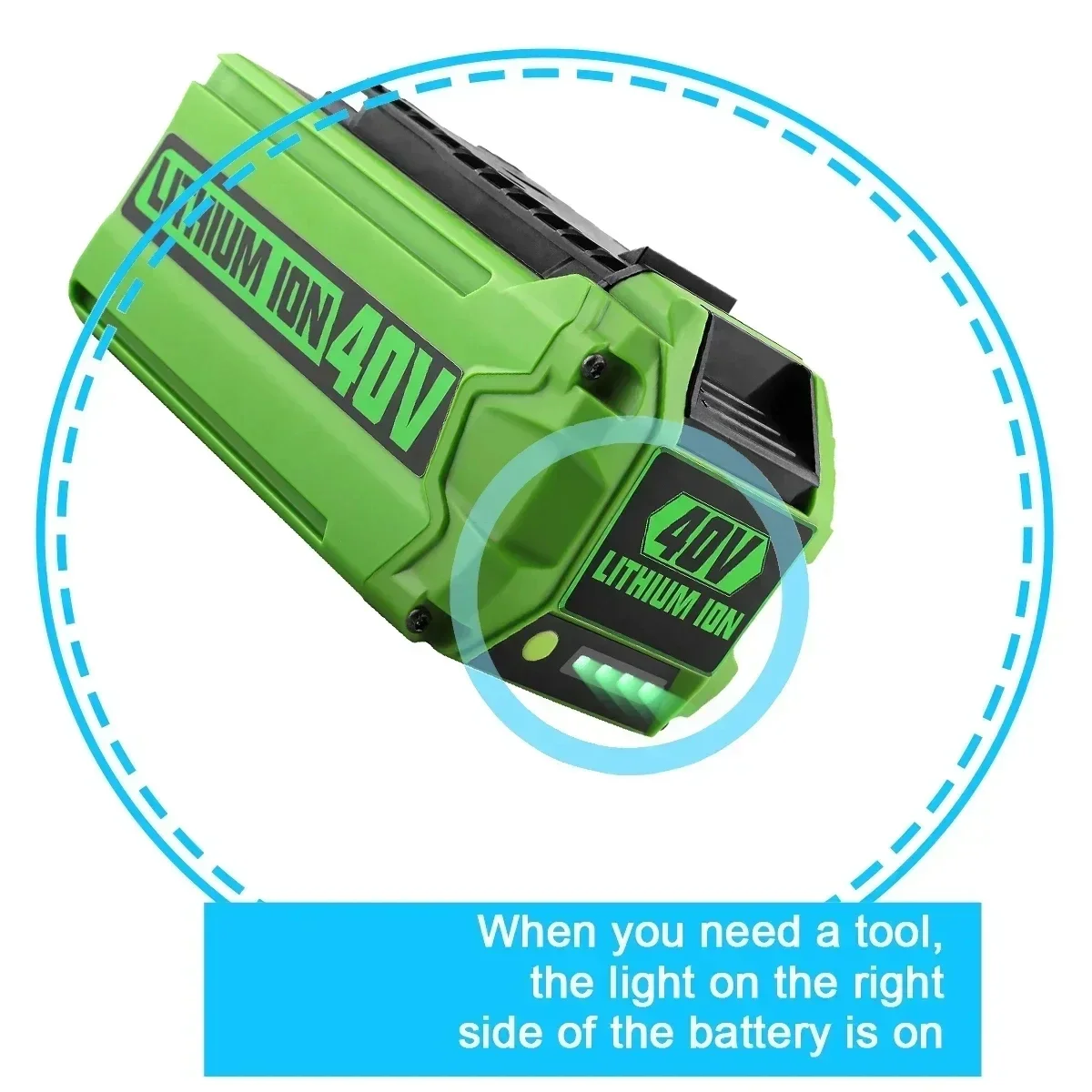 For Greenworks 40V Batteries 6Ah GreenWorks G-MAX Li-ion Battery Manufacturer Replacement Battery for Lawn Mower Power Tools