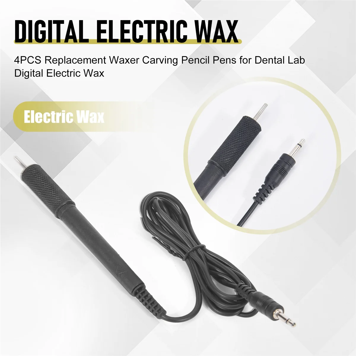 A11I 4PCS Sostituzione Waxer Carving Penne a matita per laboratorio odontoiatrico Cera elettrica digitale