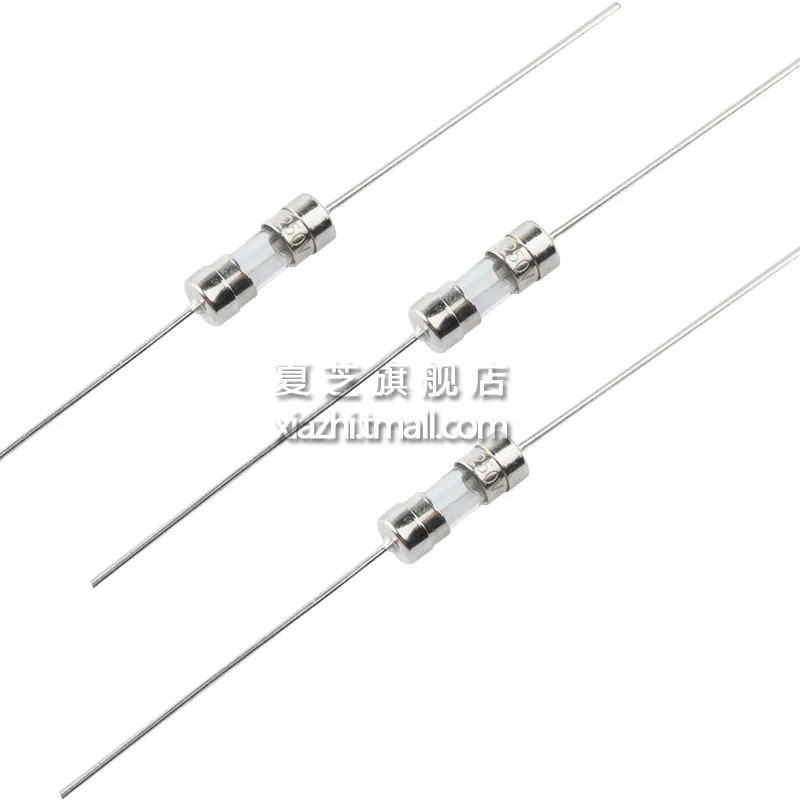Fusível de vidro com pernas, golpe lento, fusível tipo T, 3.6*10, 250V, 0.5A, 1A, 1.5A, 1.6A, 2A, 2.5A, 3A, 3.15A, 4A, 5A, 6A, 10A