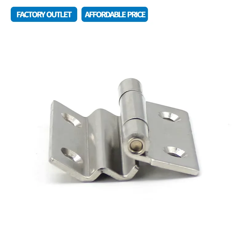

Double Right-Angle Bent Hinge for Industrial Cabinets and Equipment, Folding 304 Stainless Steel 180 Degrees