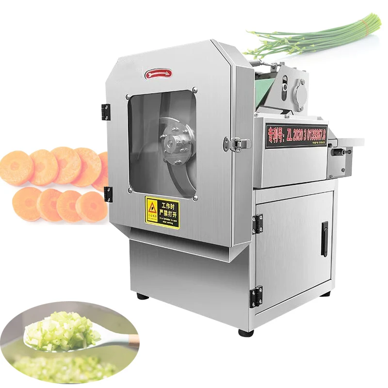 Automatic Cabbage Celery Leek Shredder Machine 350kg/h Vegetable Slicing Machine Fruit Vegetable Slicer