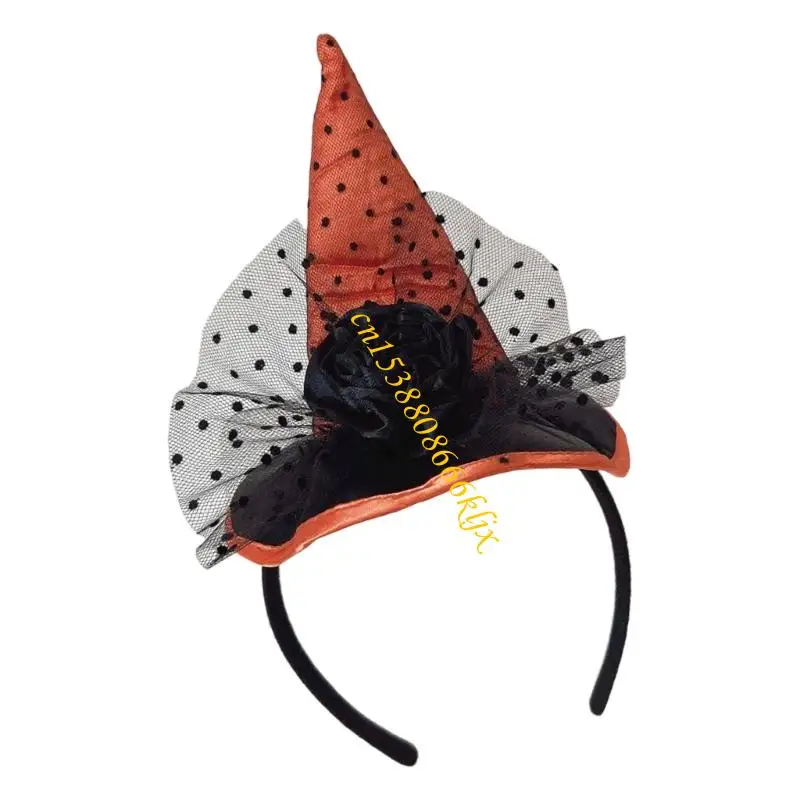 Creative Witch Headwear Halloween Party cung cấp đồ trang trí tóc mềm cho da nhạy cảm với da 066c