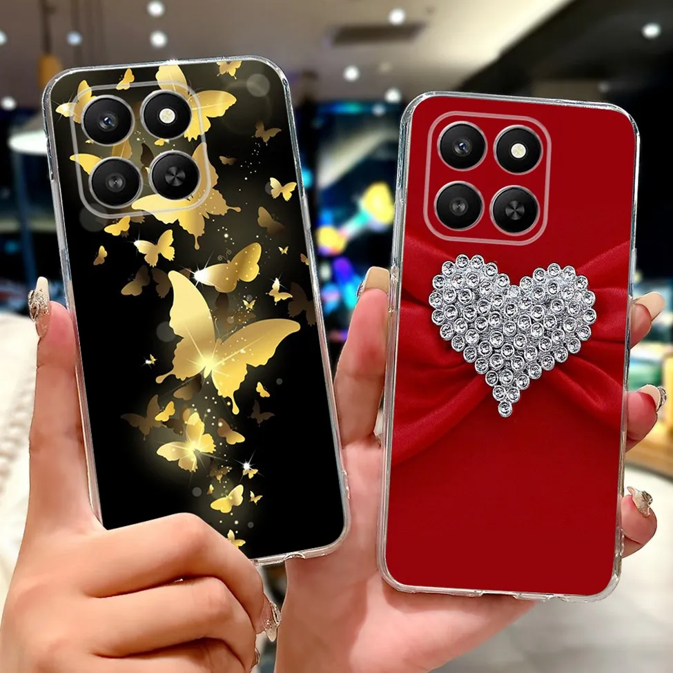 5G Voor Honor 400 Smart Case LGN-NX1 Leuke Cartoon Luxe Cool Geschilderd Mode Vlinder Telefoon Case Voor Honor 400 Smart back Cover