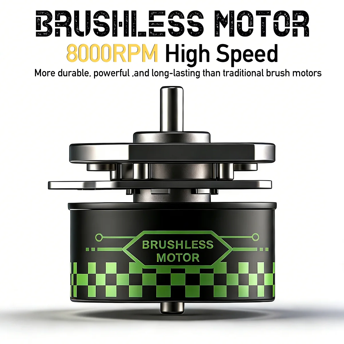 BRCDIP Professional Electric Hair Clipper 898C-898T-609 hair trimmer DLC Blade External rotor brushless motor 8000RPM with base