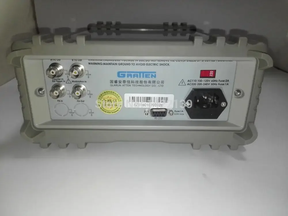 Gerador de sinal de função DDS de canal duplo ATF20B + 20MHz 100MSa/s