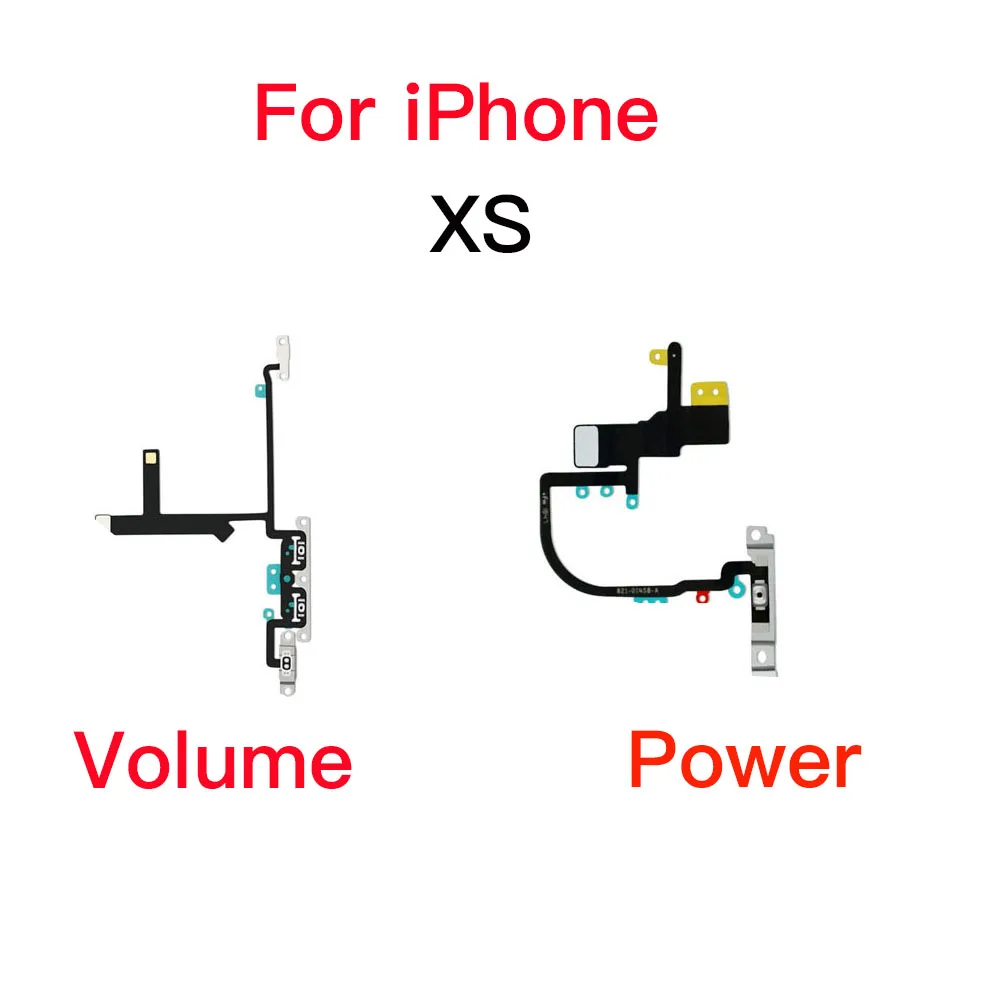 Power And Volume Button With Silent Switch  Flex Cable For iPhone X XR XS 11 12 Mini Pro Max Repair Replacement