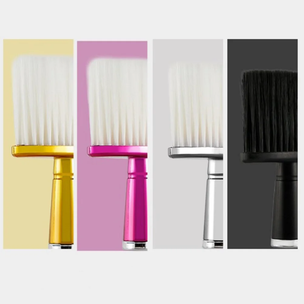 

Щетка для стрижки волос на шее, щетка для разметки волос, портативная ручка, парикмахерская тряпка для лица, парикмахерская, использование H23-3, золотистая