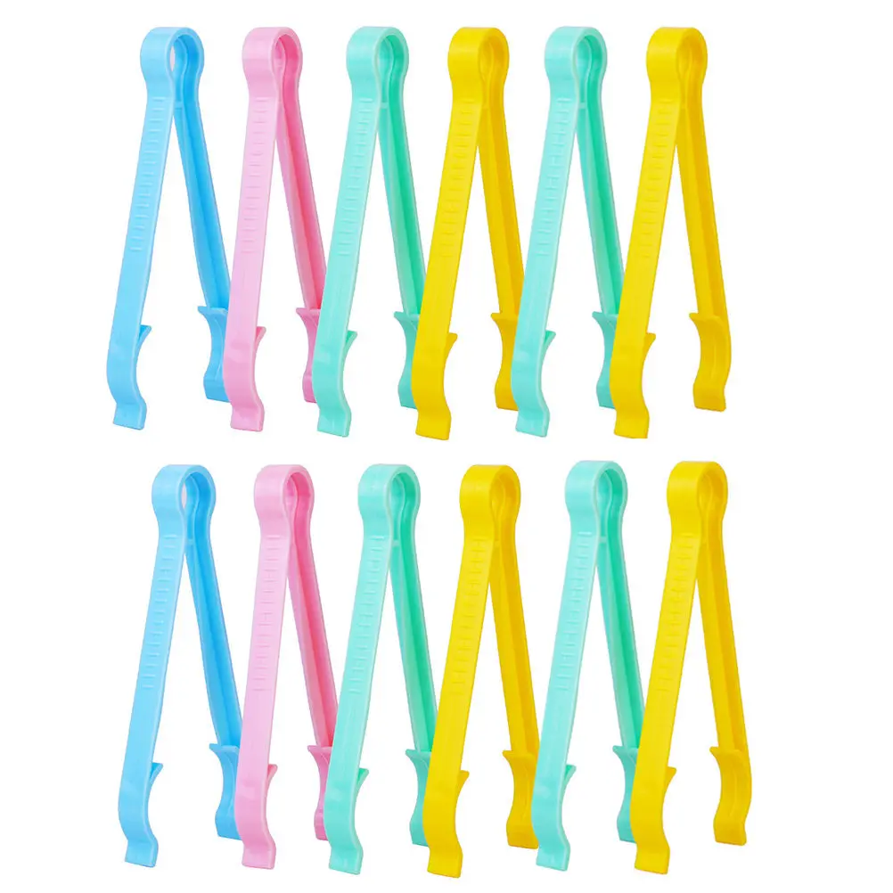 12Pcs Feeding Bottle Clamp Multifunction Anti-Skid Anti-Scald Feeder Clamp for Baby Home Use Hanging Hole Design