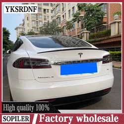 테슬라 모델 S 2012- 2020 MODEL-S 특수 모델 스포일러, ABS 소재 자동차 뒷문 프라이머 컬러 리어 스포일러, 자동차 튜닝