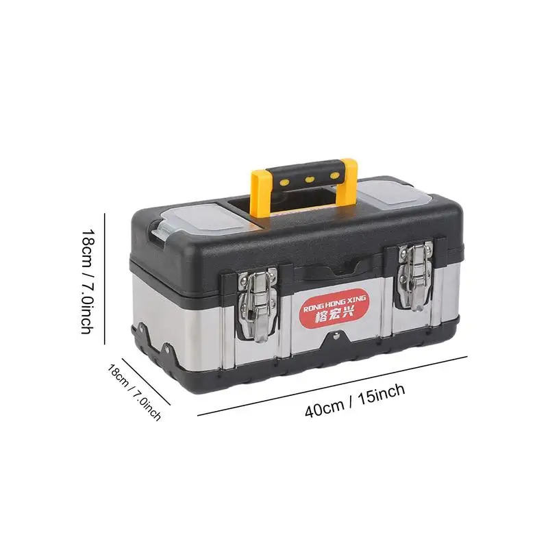 Car Tool Box Safety Protective Tool Case Portable Toolbox Heavy Duty Small Parts Organizer Outdoor Portable Box Auto Accessories