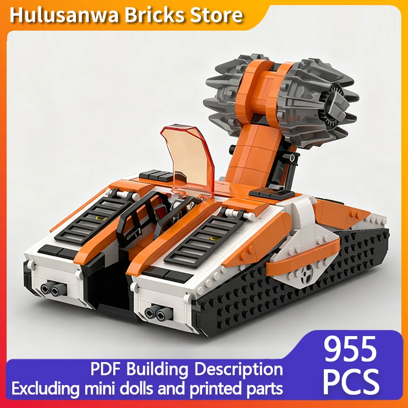 

Heavy Space Mining Vehicle Model MOC Building Bricks War Equipment Modular Technology Gifts Holiday Assemble Children Toys Suit