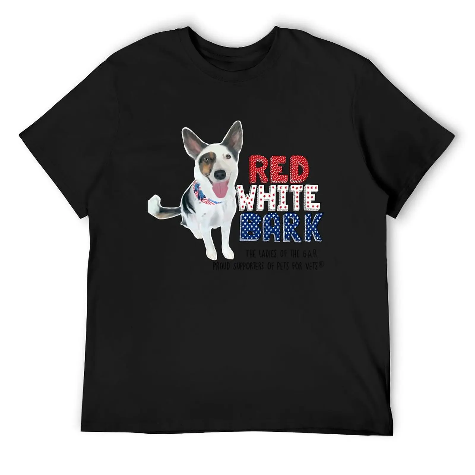 Red White and Bark // Ladies of the GAR & Pets for Vets Fundraiser T-Shirt new edition plain plain white t shirts men