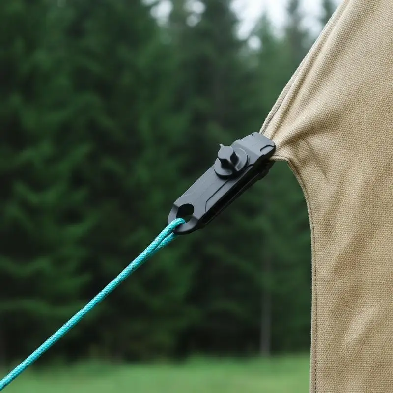 10Pcs Outdoor Canopy Awning Accessories Camping Tent Clips Crocodile Windproof Tarp Clamps Rotate Jaw Grip Tarpaulin Fixing Sna