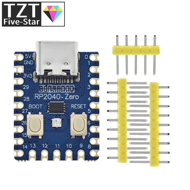 RP2040-Zero RP2040 For Raspberry Pi Microcontroller PICO Development Board Module Dual-core Cortex M0+ Processor 2MB Flash