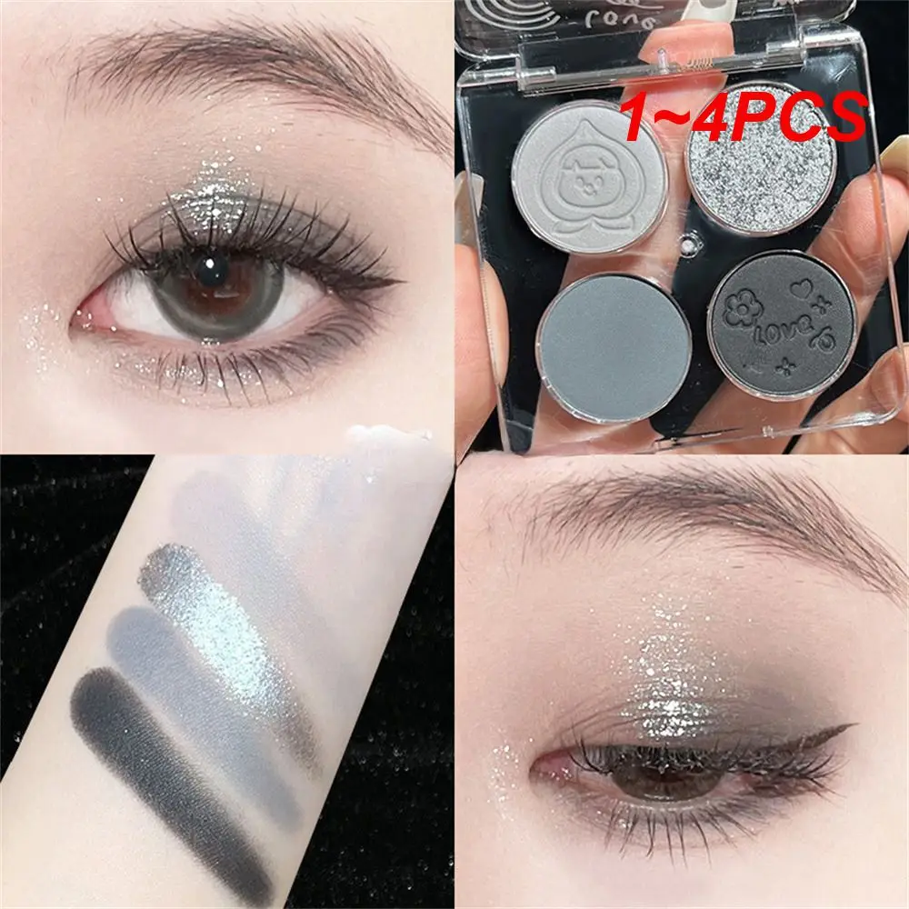 Paleta de sombras de ojos con acabado mate, maquillaje Facial bonito, de alta calidad, de 1 a 4 piezas