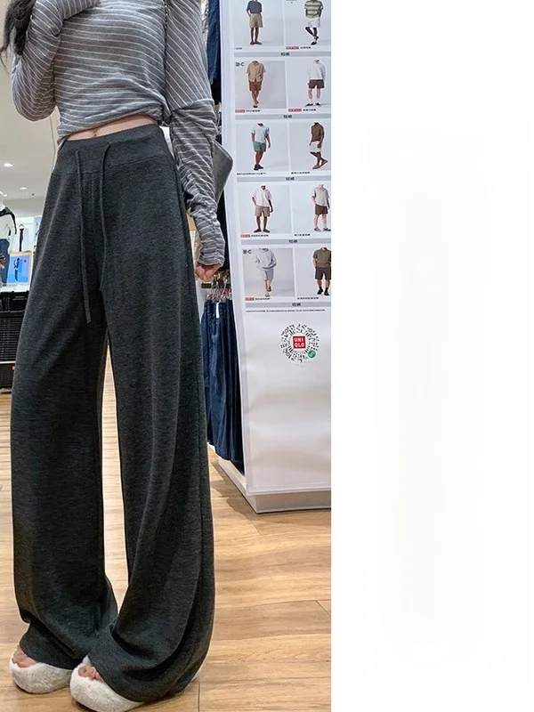 Pantalones de Yoga de Cintura Alta para Mujer, Pantalones Anchos de Pierna para Otoño e Invierno, Estilo Holgado, Suaves y Elásticos...