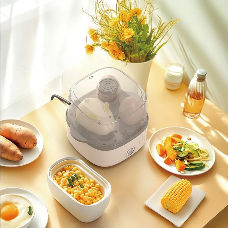 

Умная яйцеварка 150 Вт, низкая мощность, студенческое общежитие, машина для быстрого завтрака, многофункциональная электрическая пароварка с автоматическим отключением, 220 В