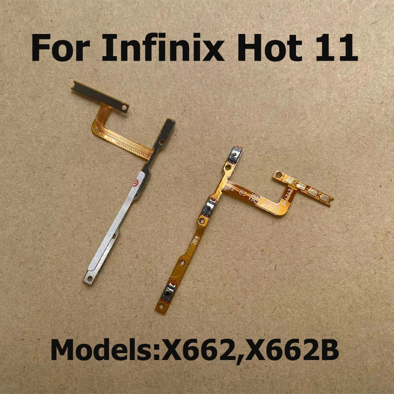 For Infinix Hot 11 11s Play Power Switch On Off Volume Key Button Flex Cable Replacement Parts X662 X689F X6812