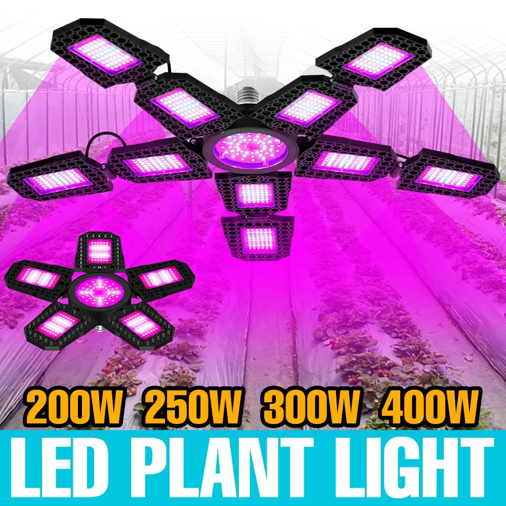 400W Full Spectrum E27/E26 Plant Grow Light Bulb LED Hydroponics Fill Lamp Greenhouse Fruits Vegs Seedings Cultivation Lighting