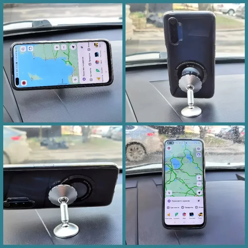 1/2/6 قطعة ل Magsafe حلقة معدنية مغناطيسية للهاتف ملصق معدني عالمي دعم لوحة شاحن لاسلكي ورقة حامل سيارة مغناطيسي