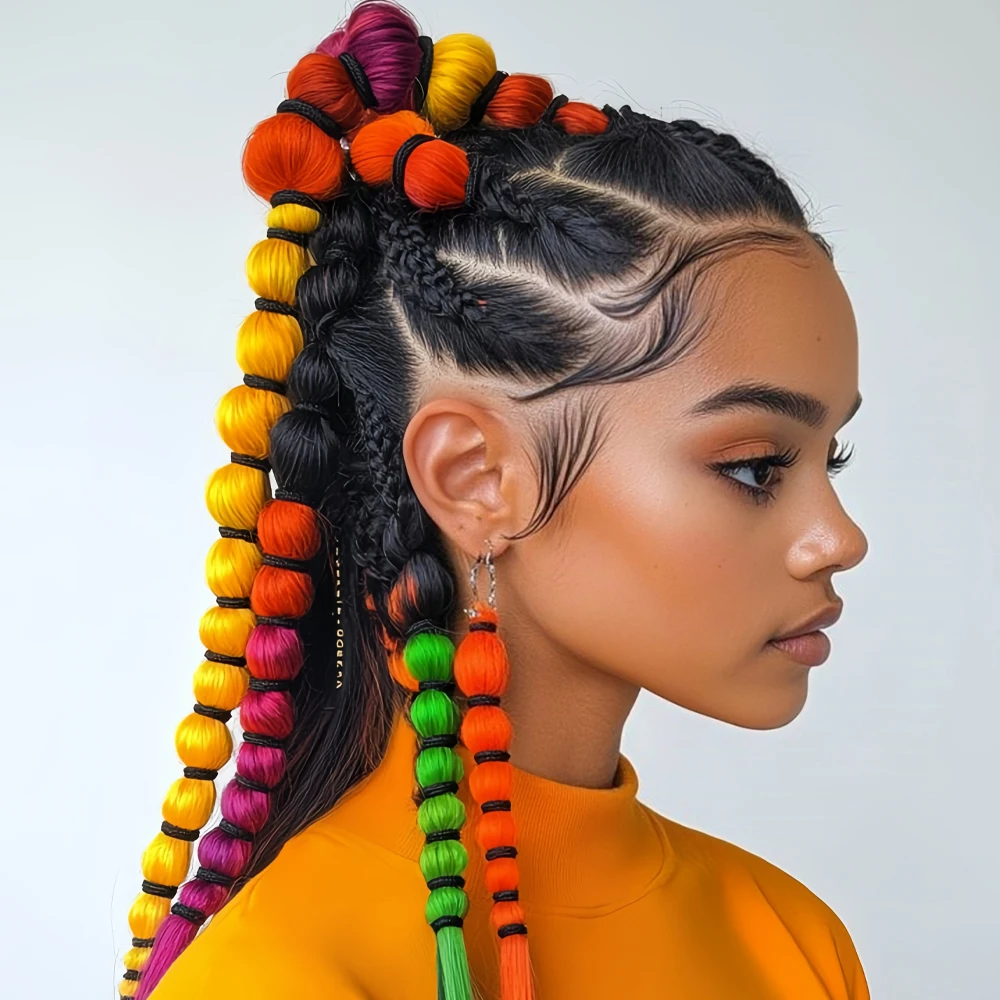 14 بوصة قبل امتدت أومبير جدائل شعر صناعية 50 جرام المهنية لينة الكروشيه جديلة ملحقات سهلة إعداد الماء الساخن #6