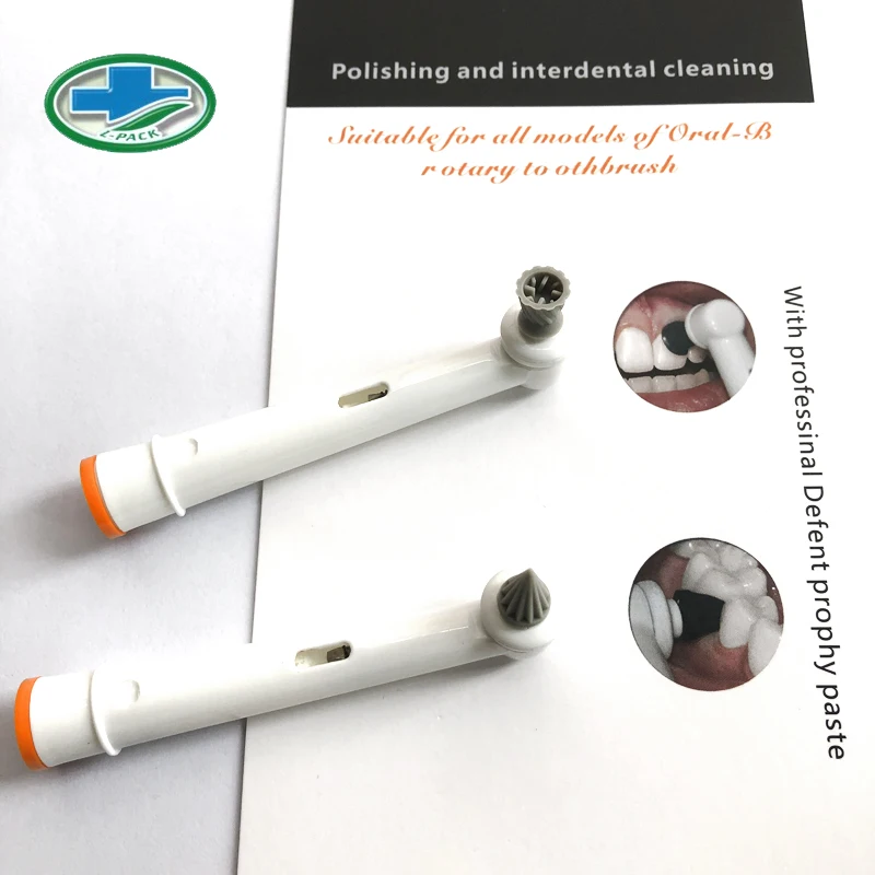 Lit-Pack (manufacturer) Teeth Whitening Polish Head Dental Kit for Oral B Rotary Electric Toothbrush with Polisher Tooth Paste