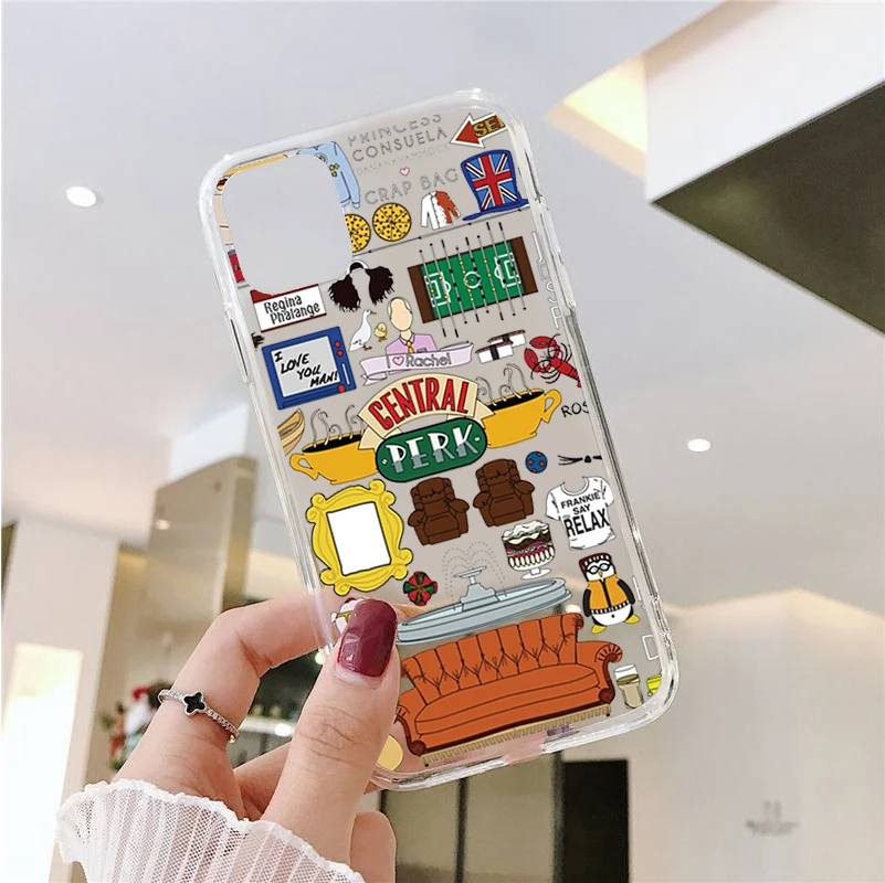 Central Perk Coffee friends tv Show Phone Cover For iPhone 11 12 13 14 15 16 Pro Max X XR XSMax 15 16Plus Soft Silicone TPU Case