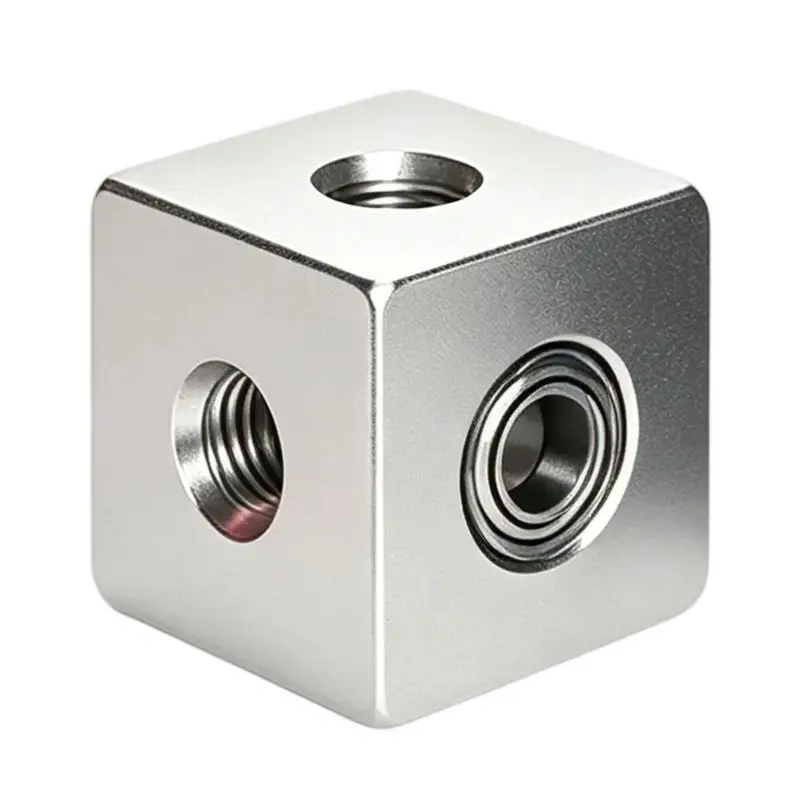 652F Bird Stand Mount Nut Hardware for Threaded Rod Install with Aluminum Body, Bearing Insert, and 6.0 mm Inner Bore