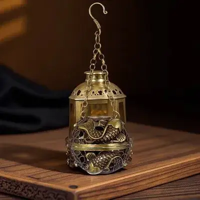 

Copper Hanging Censer Holder For Incense Cones Aromatherapy Ball Oil Diffuser Home Decor Decoration Incense Burner Furnace