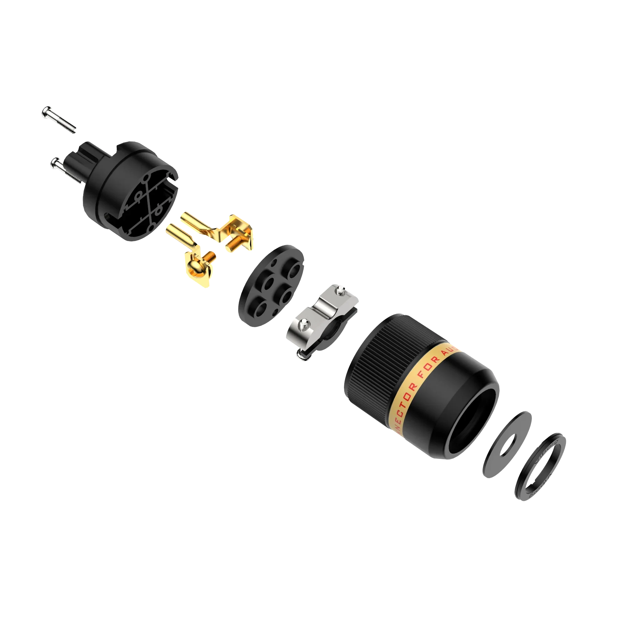 Viborg VF508G Pure Cooper 5U Позолоченный медный шнур питания переменного тока 24 карата Рисунок 8 Вилка IEC C7