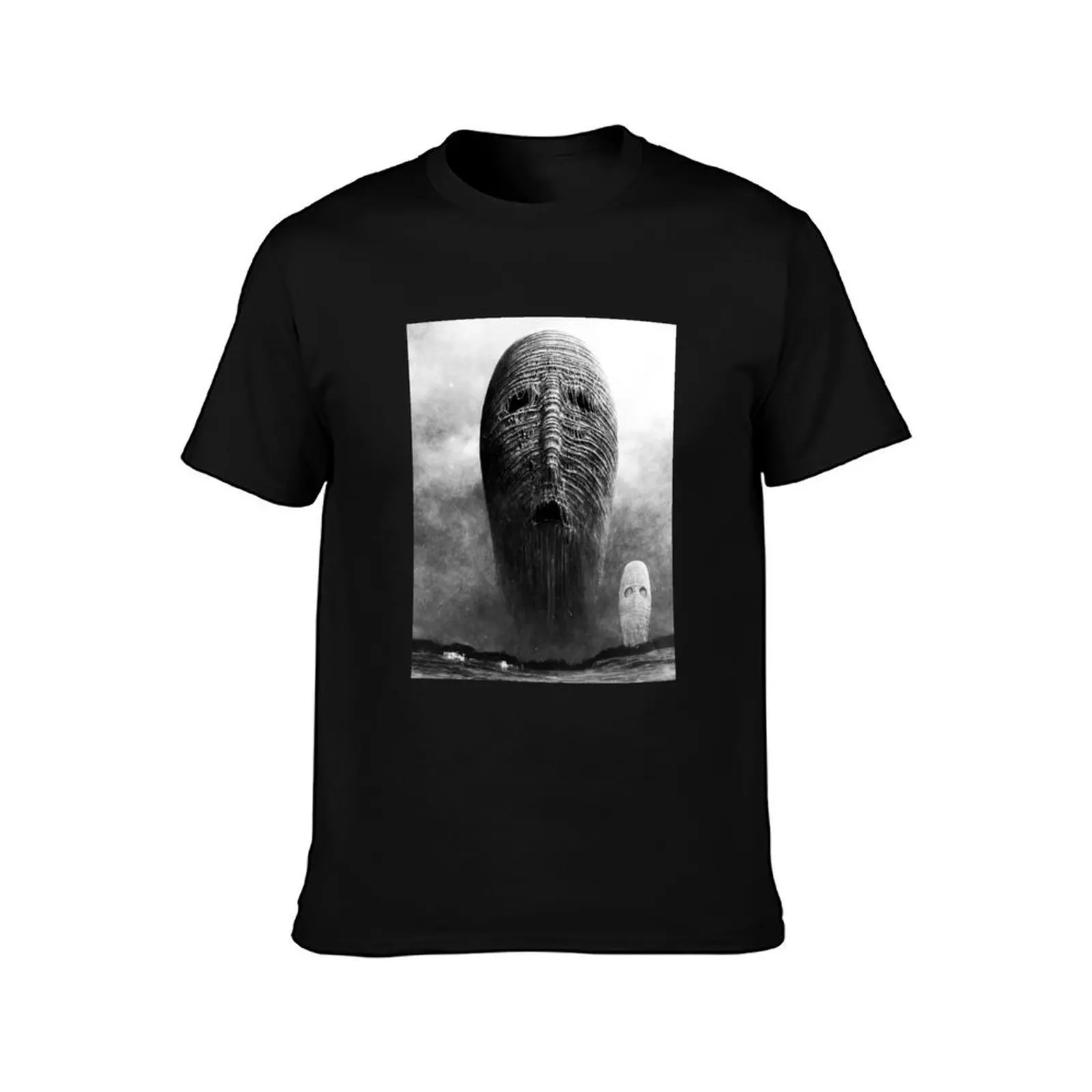 famous Zdzislaw Beksinski paintings, 1929, Sanok, Poland Surrealism, Magic Realism T-Shirt Halloween Casual T-Shirt