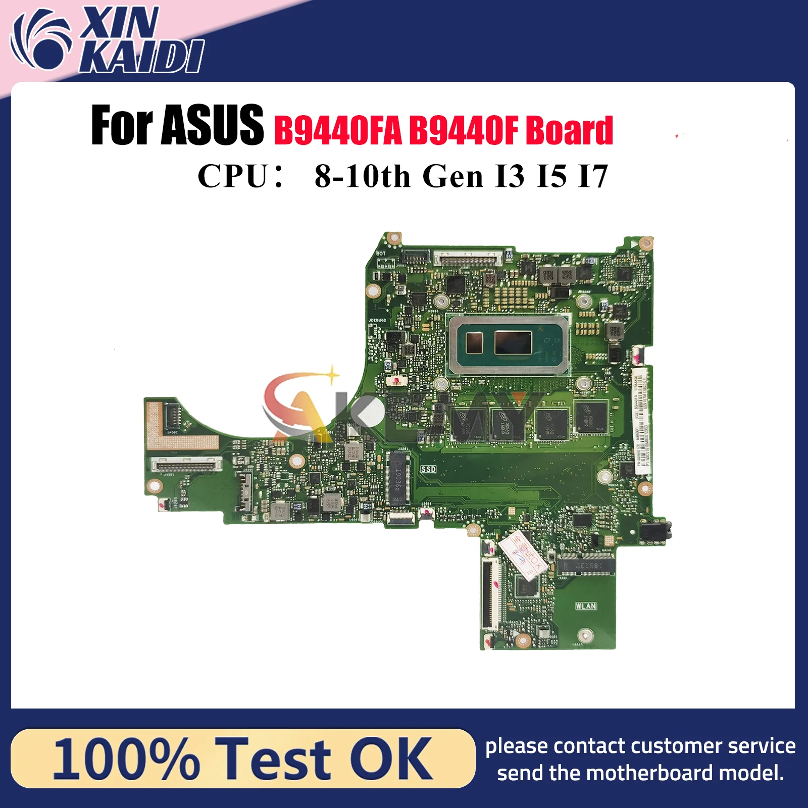 

B9440FA Материнская плата для ноутбука ASUS ExpertBook B9440F B9440FA Материнская плата для ноутбука с процессором I3 I5 I7 100% тестирование ОК быстрая доставка