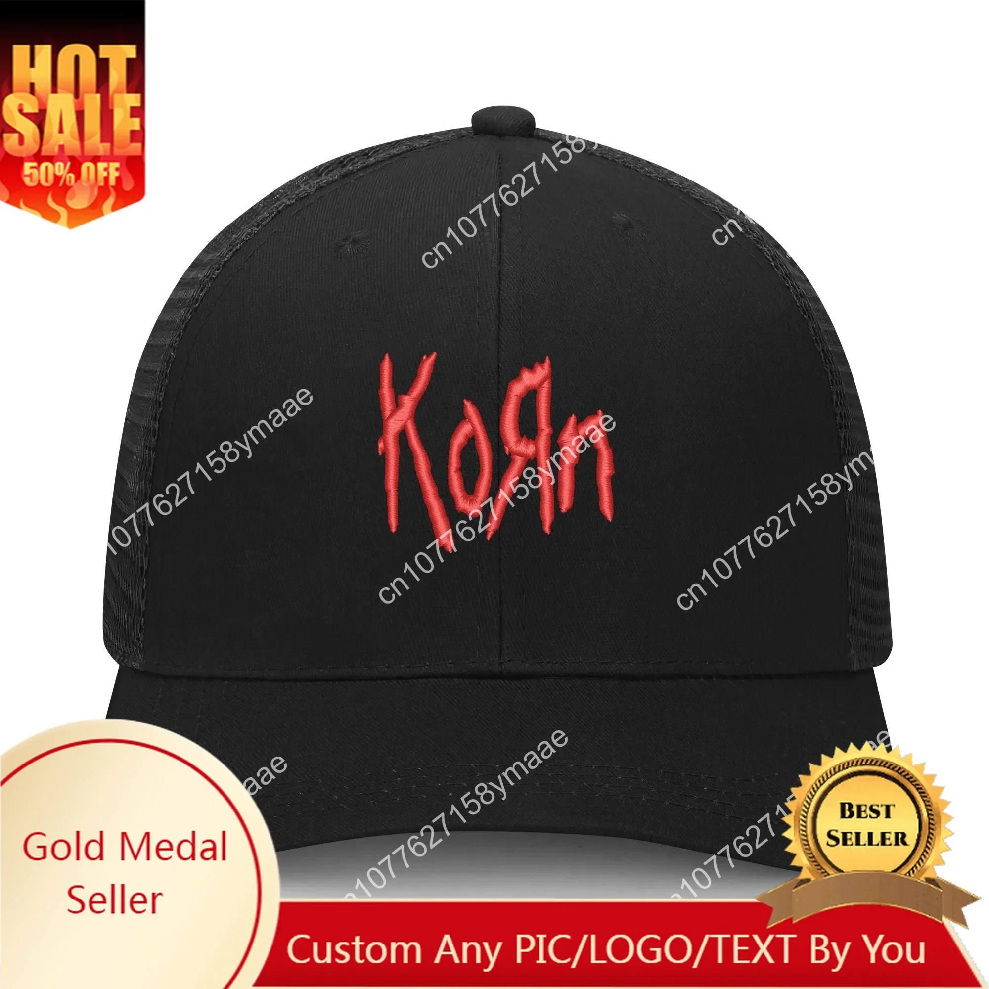 

Korn Pop Metal Rock Band Embroidery Hat Mens Womens Sports Baseball Hat Hip Hop Breathable Summer Headwear Custom Made Caps Logo