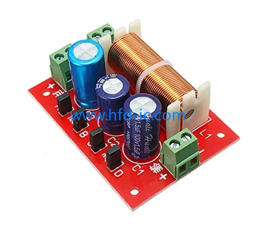 1Pcs YLY-2088 Double 2 Way 400W Adjustment Treble/Bass Frequency Divider Speaker Audio Crossover Filter Modules