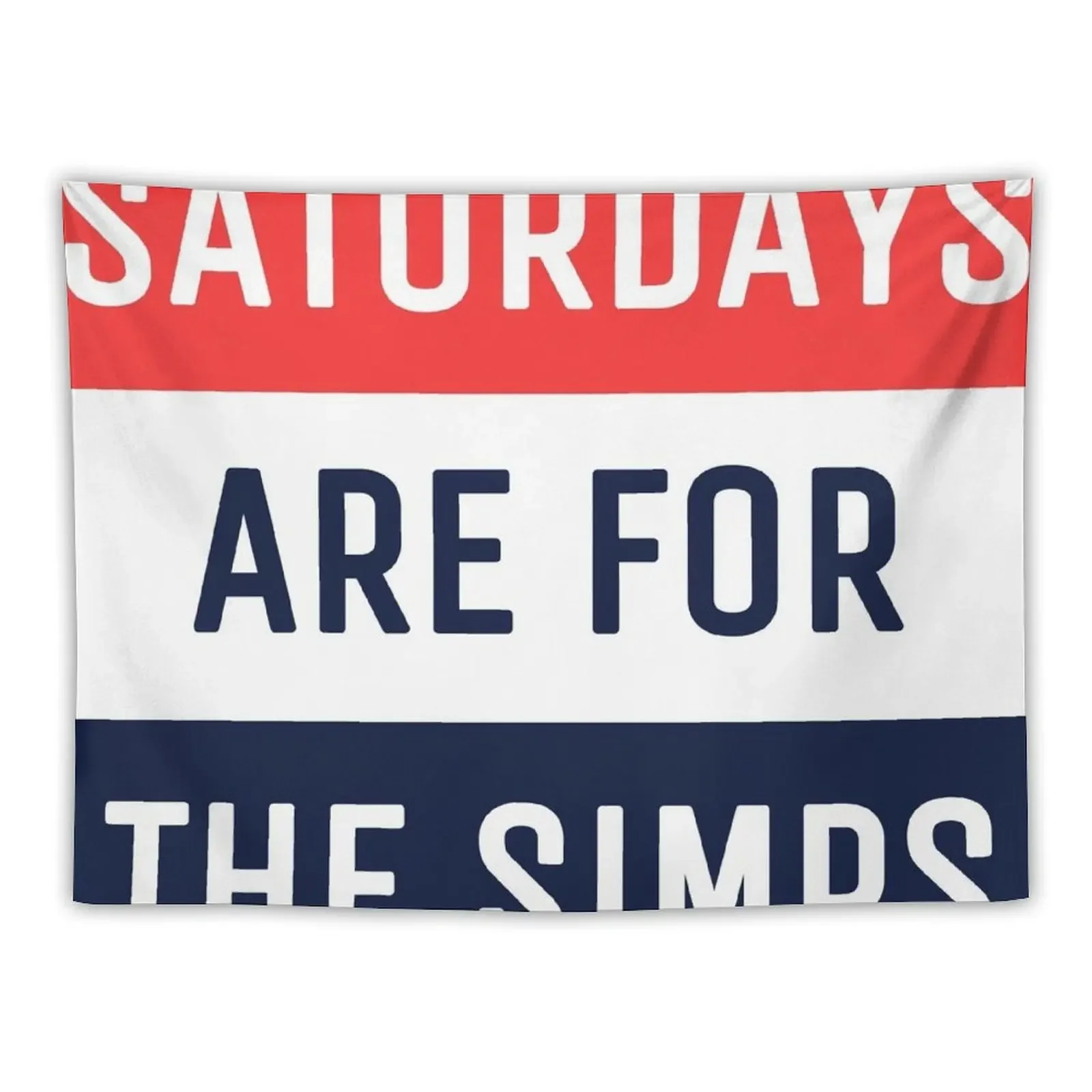 

Saturdays Are For The Simps Colorblocking Tapestry Bed Room Decoration Decorative Wall Mural Tapestry