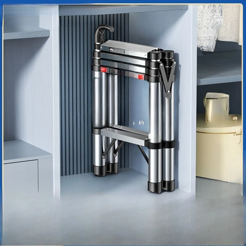 

Multifunctional household telescopic ladder Thickened stainless