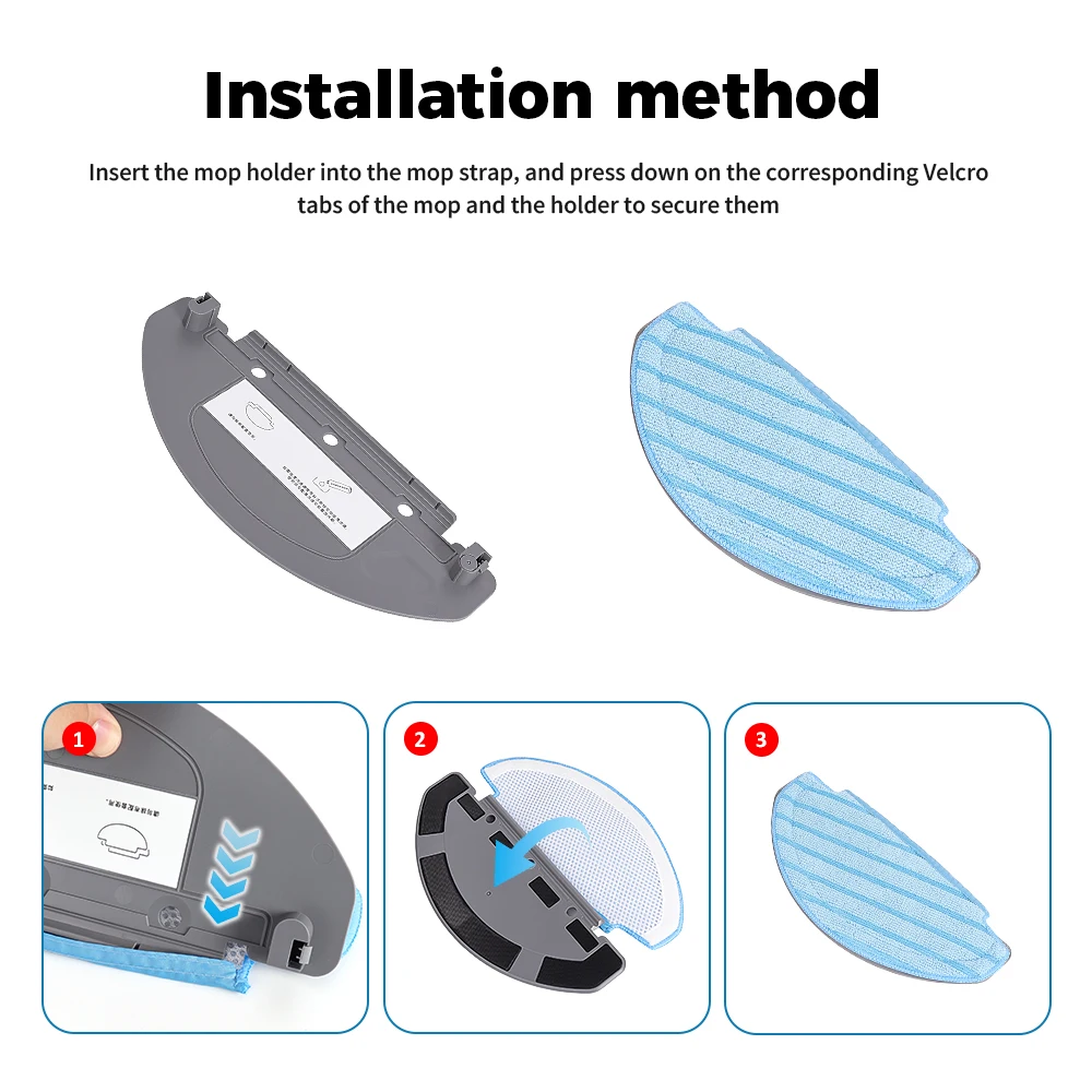 For Ecovacs Deebot Ozmo T8 T8 AIVI T8 Max DX93 DDX96 N8 Pro Vacuum Mop Board Plate Accessories Water Tank Mop Pad Holder Parts