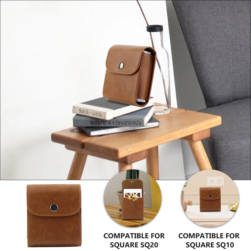 

Mini Photo Bag Compatible For Square Sq20 Pu Film Holder Case Photography Accessory Pouch Storage Bag