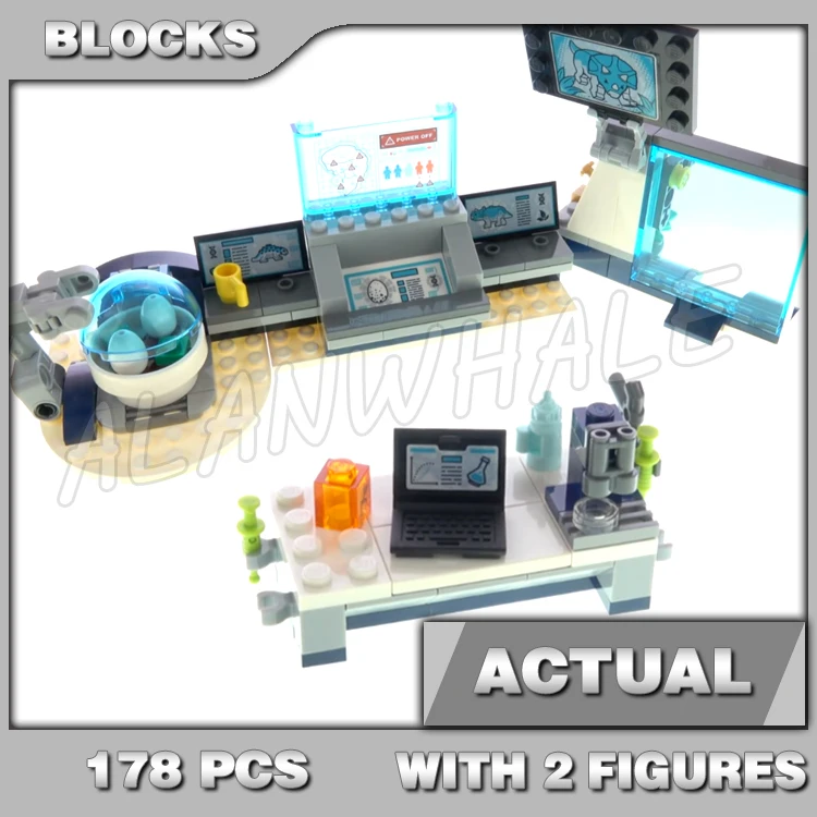 

178pcs Jurassic World Dr. Wu's Laboratory Baby Dinosaurs Breakout Wall Park 10919 Building Blocks Toys Compatible With Model