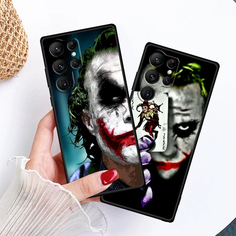 T-The J-Jokers Art Fashion For Samsung Galaxy S24 S23 S22 S21 S20 FE S10 S10E Plus Ultra Pro Lite 5G Black Soft Phone Case