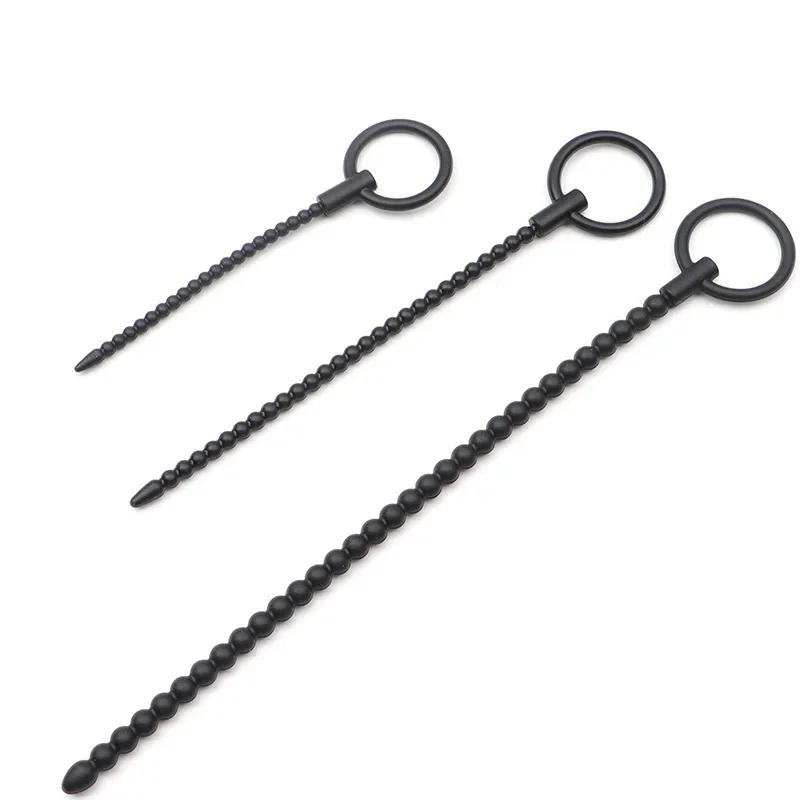 منتجات جنسية لينة سيليكون القضيب محفز موسع مجرى البول السبر قضيب القسطرة الحصان العين عصا الجنس لعب للذكور Bdsm التوصيل